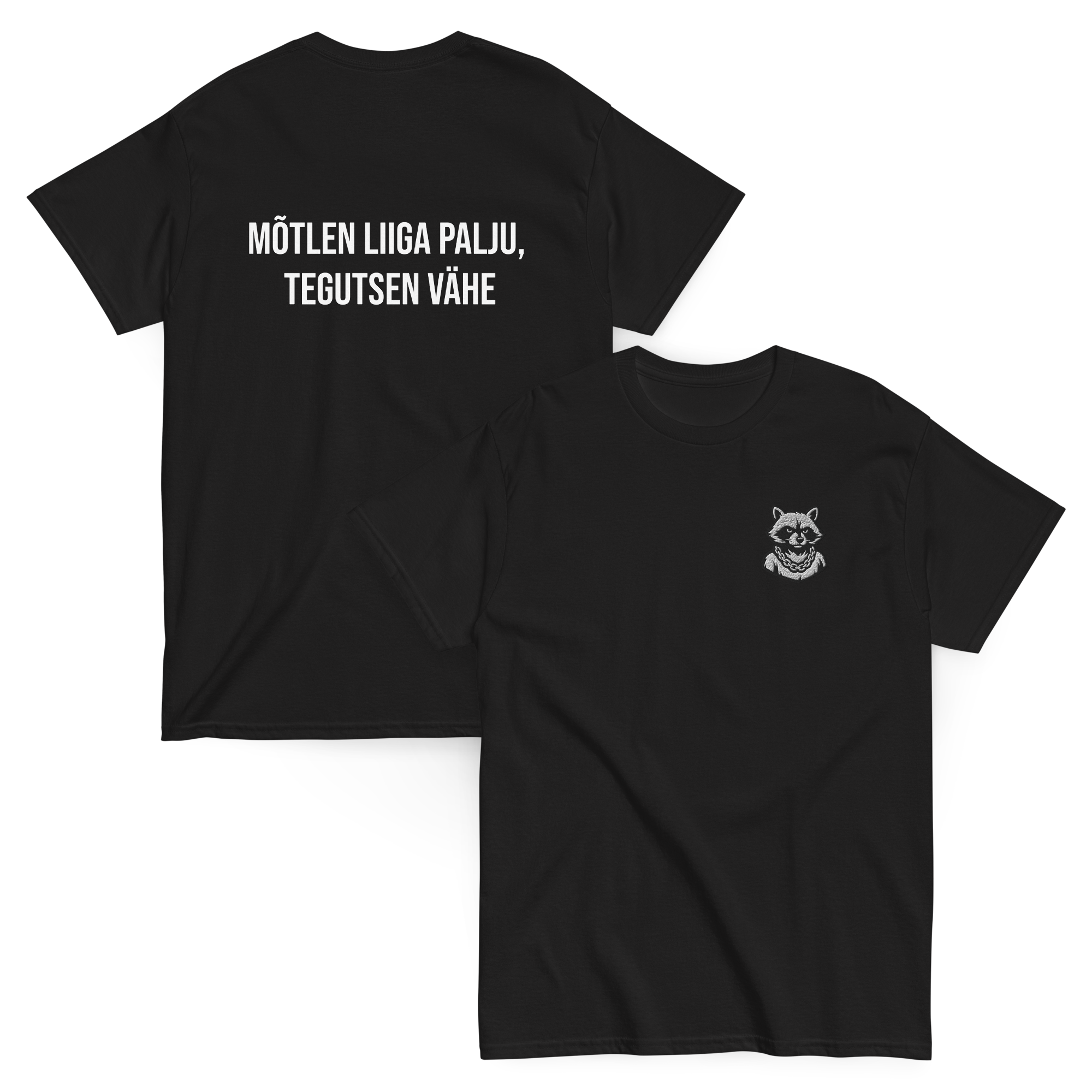 Pesukarud "Mõtlen liiga palju, tegutsen vähe" särk